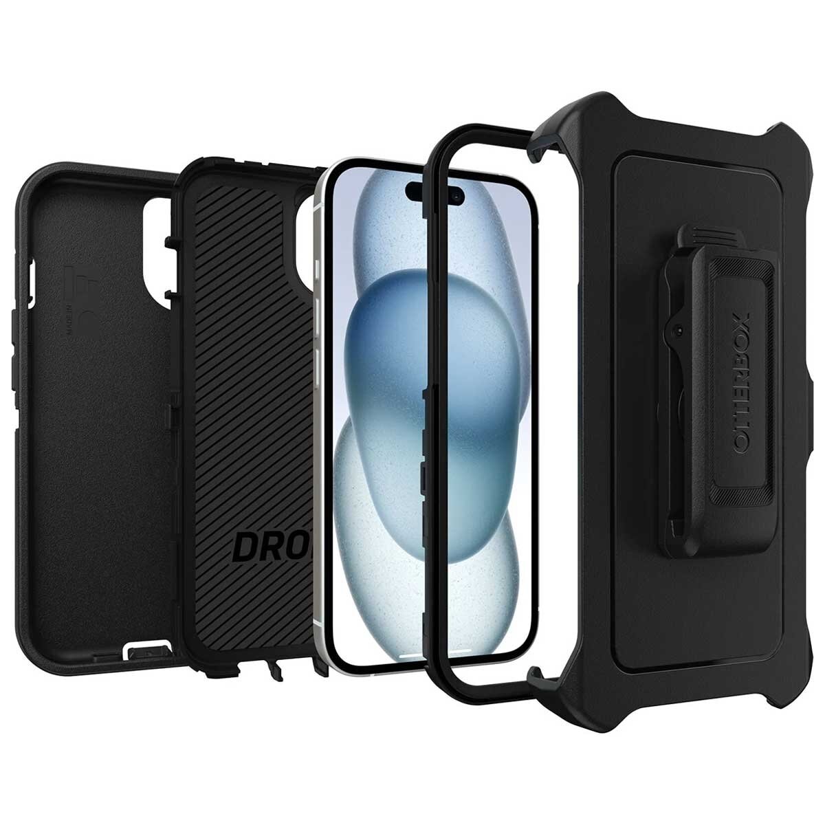 OtterBox Defender Apple iPhone 15 14 13 Case Black