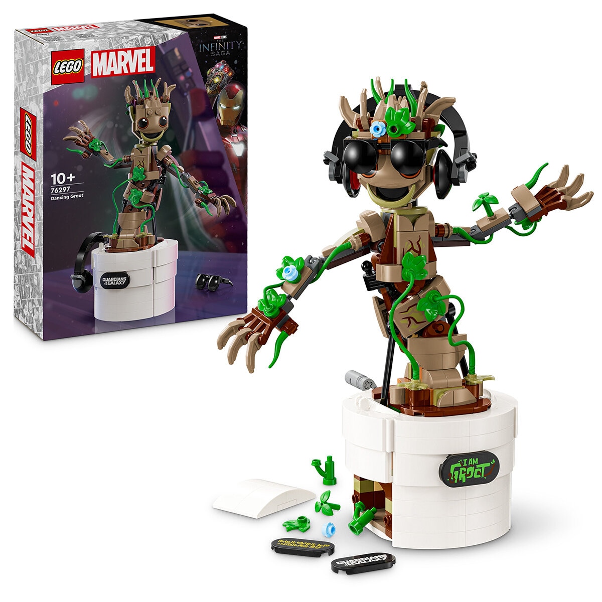 LEGO Marvel Dancing Groot Buildable Animated Toy 76297