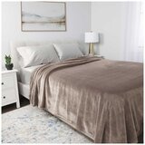 Kirkland Signature Plush Blanket Queen Taupe