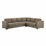 Thomasville Caler 3 Piece Fabric Sectional with Sleeper and Storage Seat Thomasville Caler 3 Piece Fabric Sectional with Sleeper and Storage Seat