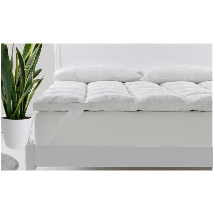 Royal Comfort Duck Feather & Down Queen Mattress Topper ...