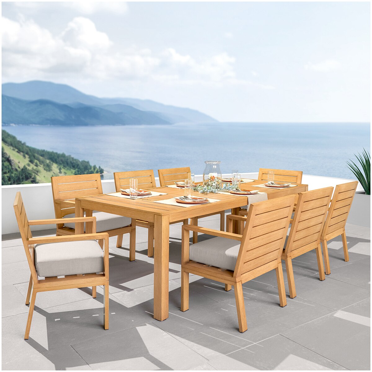 costco dining table set 9 piece