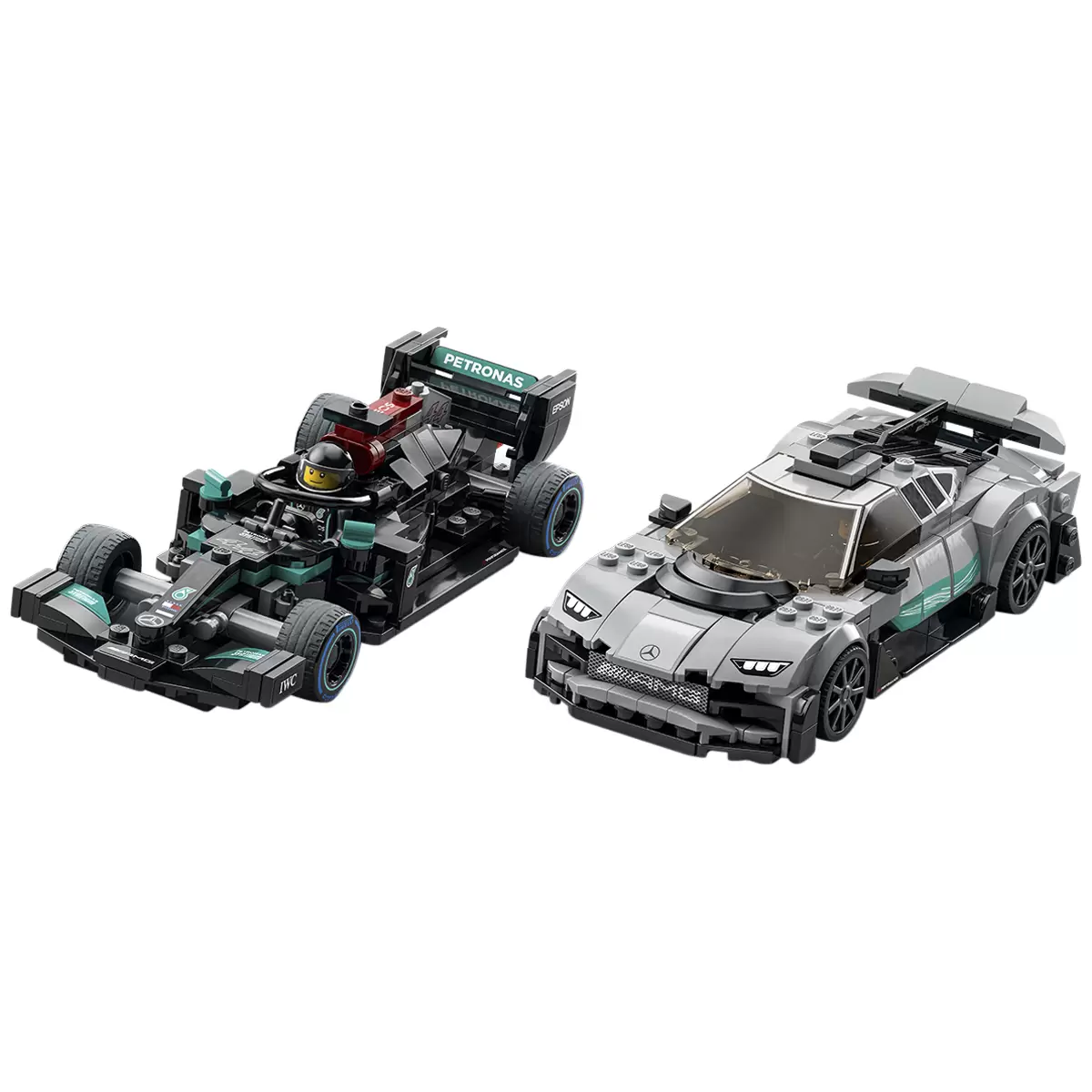 LEGO Speed Champions Mercedes-AMG F1 W12 E Performance and Mercedes-AMG Project One 76908