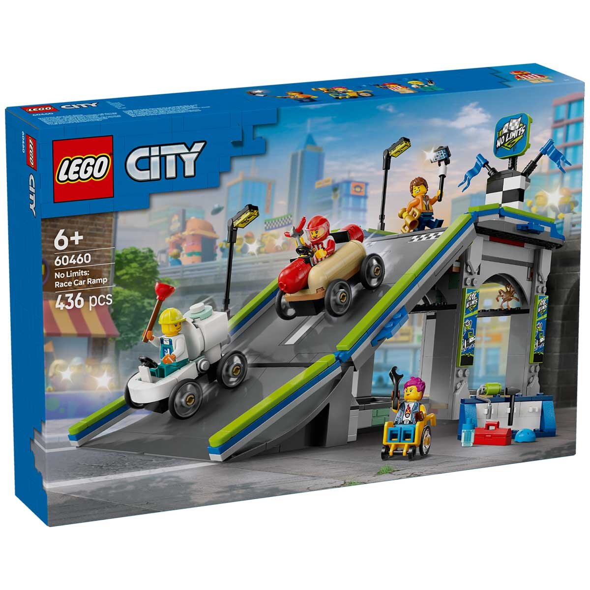 LEGO City No Limits Race Car Ramp Track Toy Soapbox-Racing Set 6046