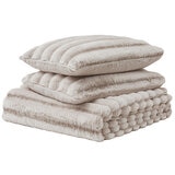 Frye Channel Comforter Queen 3 Piece Set Biscuit