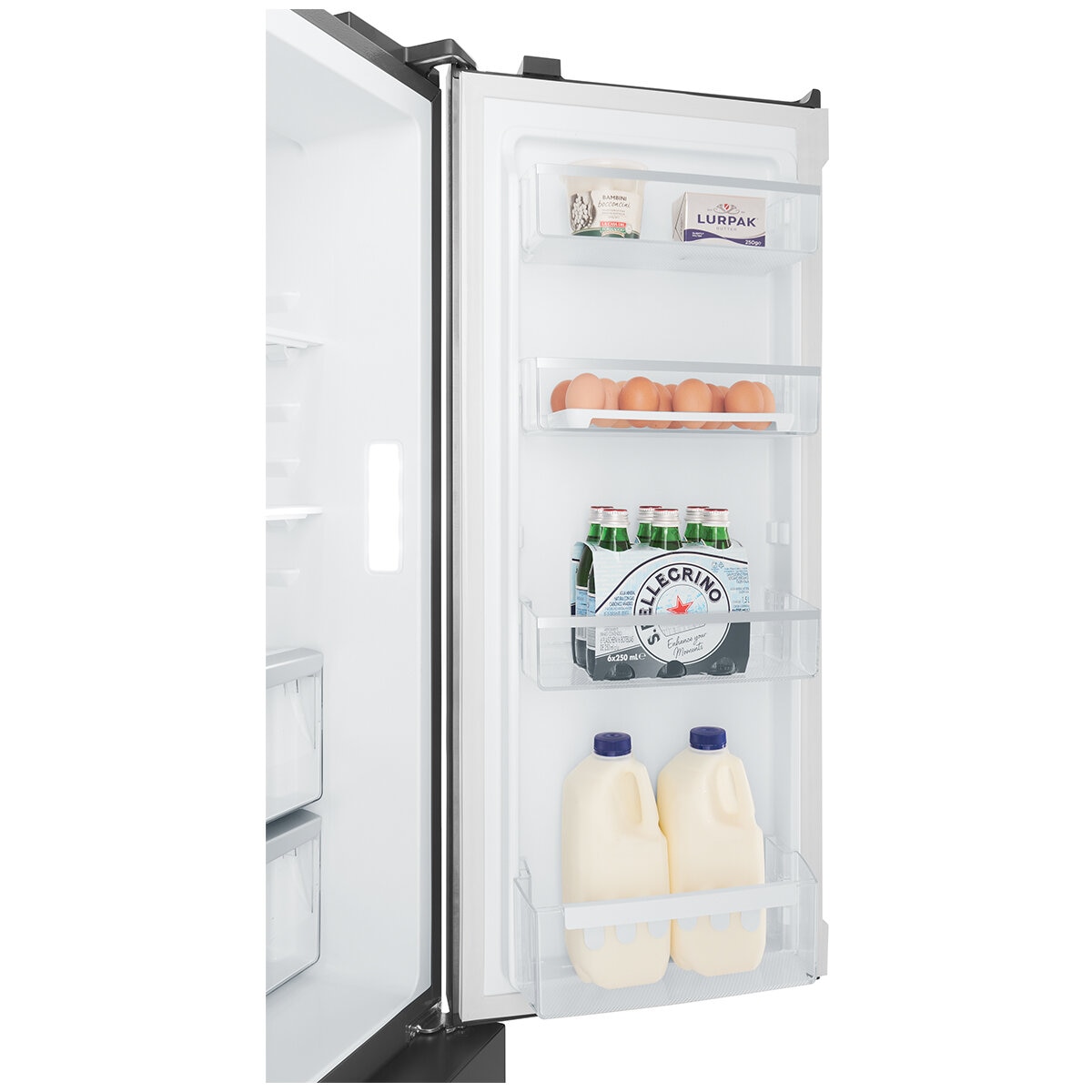 Westinghouse 564L French Quad Door Refrigerator with Water Dispenser Matte Black WQE5660BA