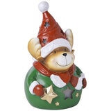 Holiday Figurine with LED lights Set of 4