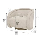 Henredon Aspen Hill Fabric Swivel Chair Henredon Aspen Hill Fabric Swivel Chair