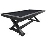 All Table Sports Southern Cross 7ft Pool Table Black Wood Black Felt