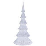 White Glitter Tree with 1000 LED lights 2.34 Metre