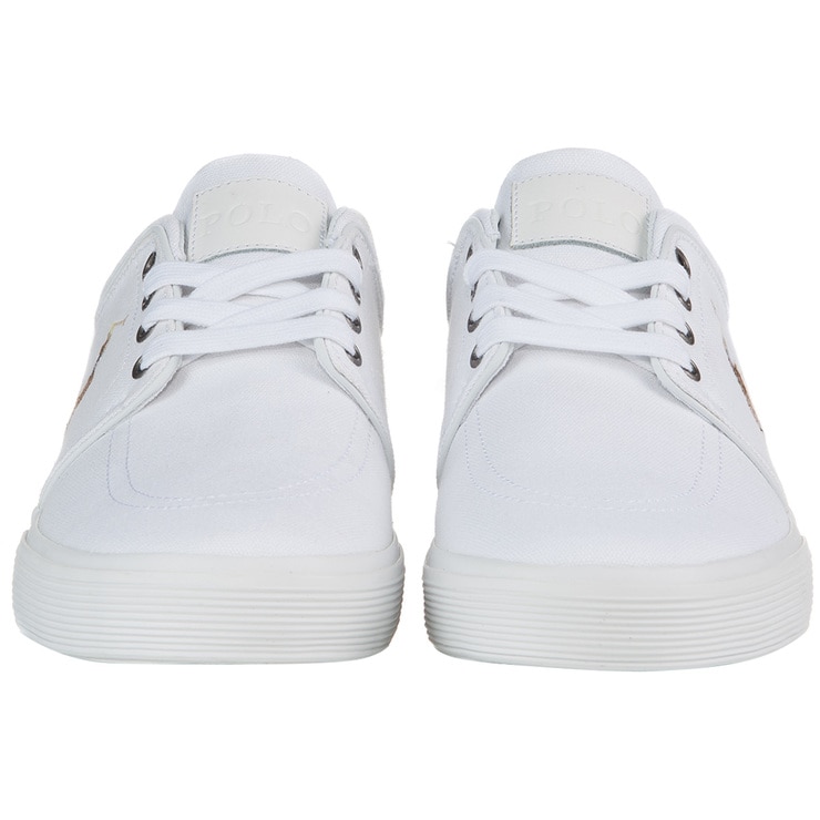ralph lauren white canvas shoes