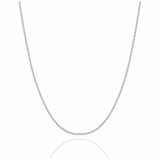 18KT White Gold Cable Chain 18KT White Gold Cable Chain
