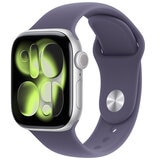 Apple Watch Series 11 GPS 42mm Silver Aluminium Case with Purple Fog Sport Band - S/M Apple Watch Series 11 GPS 42mm Silver Aluminium Case with Purple Fog Sport Band - S/M