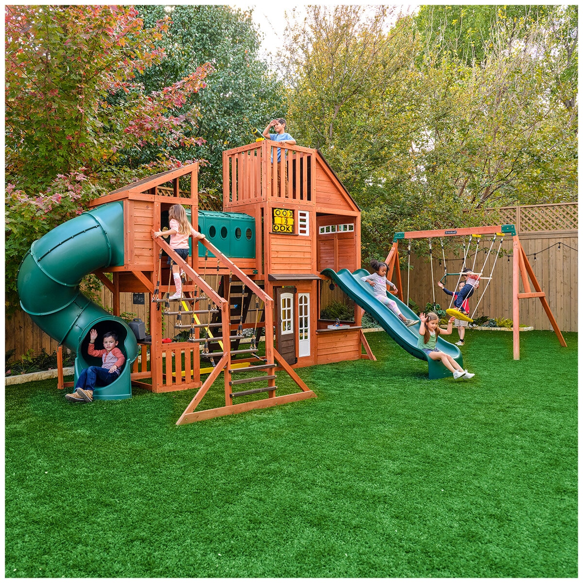 KidKraft Outdoor Odyssey Swing Set | Costco Australia