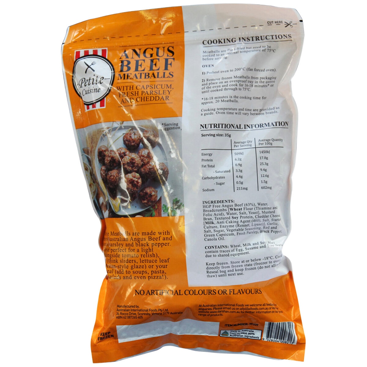 Petite Cuisine Angus Beef Meatballs 1.5kg