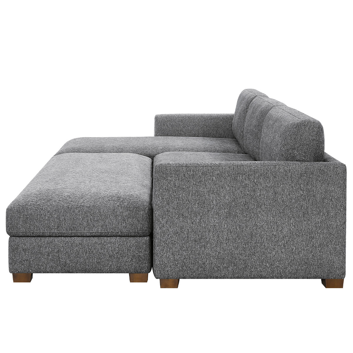 Thomasville Fabric Sofa Chaise With Storage Ottoman 3 Piece