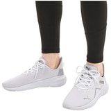 Puma Womens Flyer Runner Shoe - White Metallic Silver