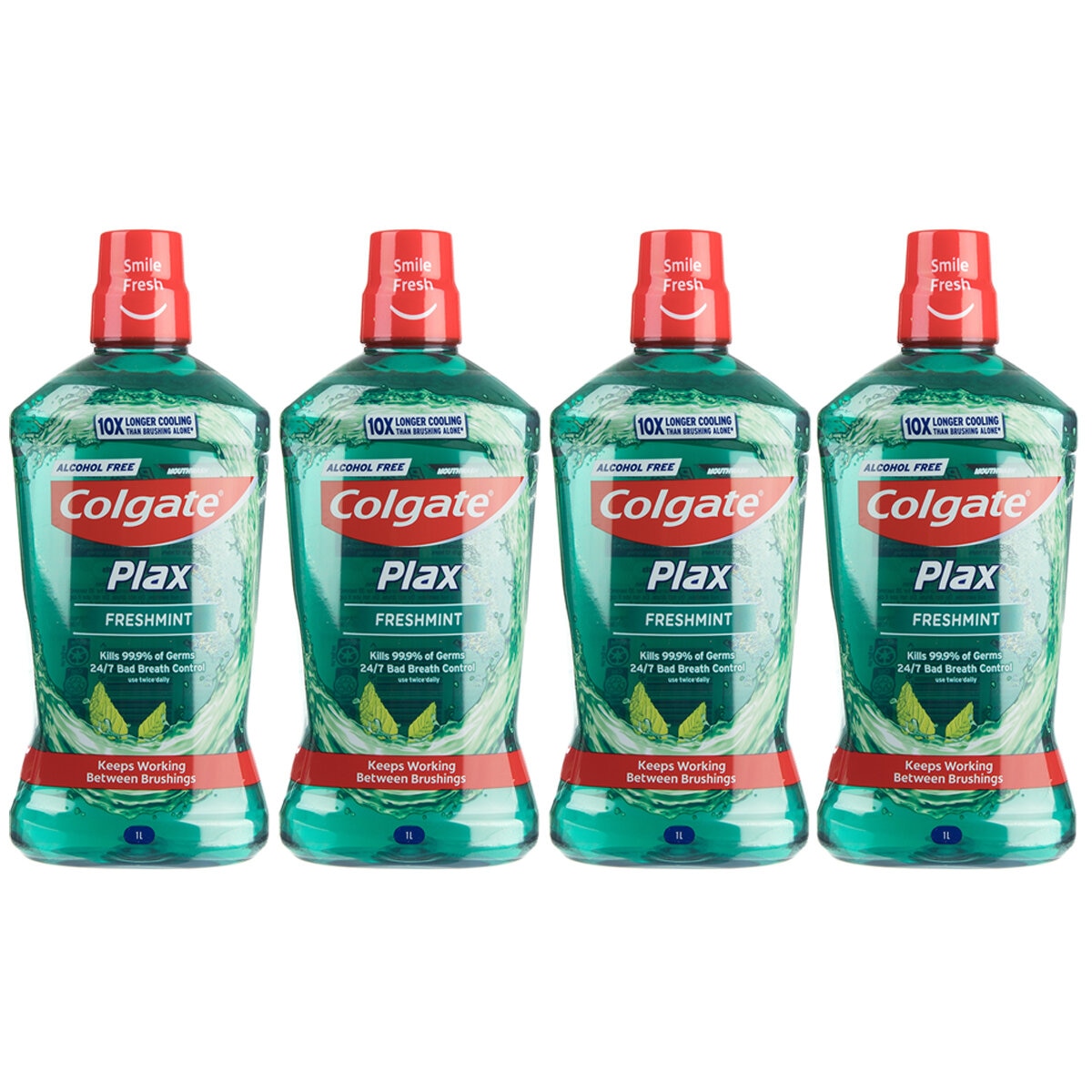 Colgate Plax Freshmint Mouthwash 4 x 1L