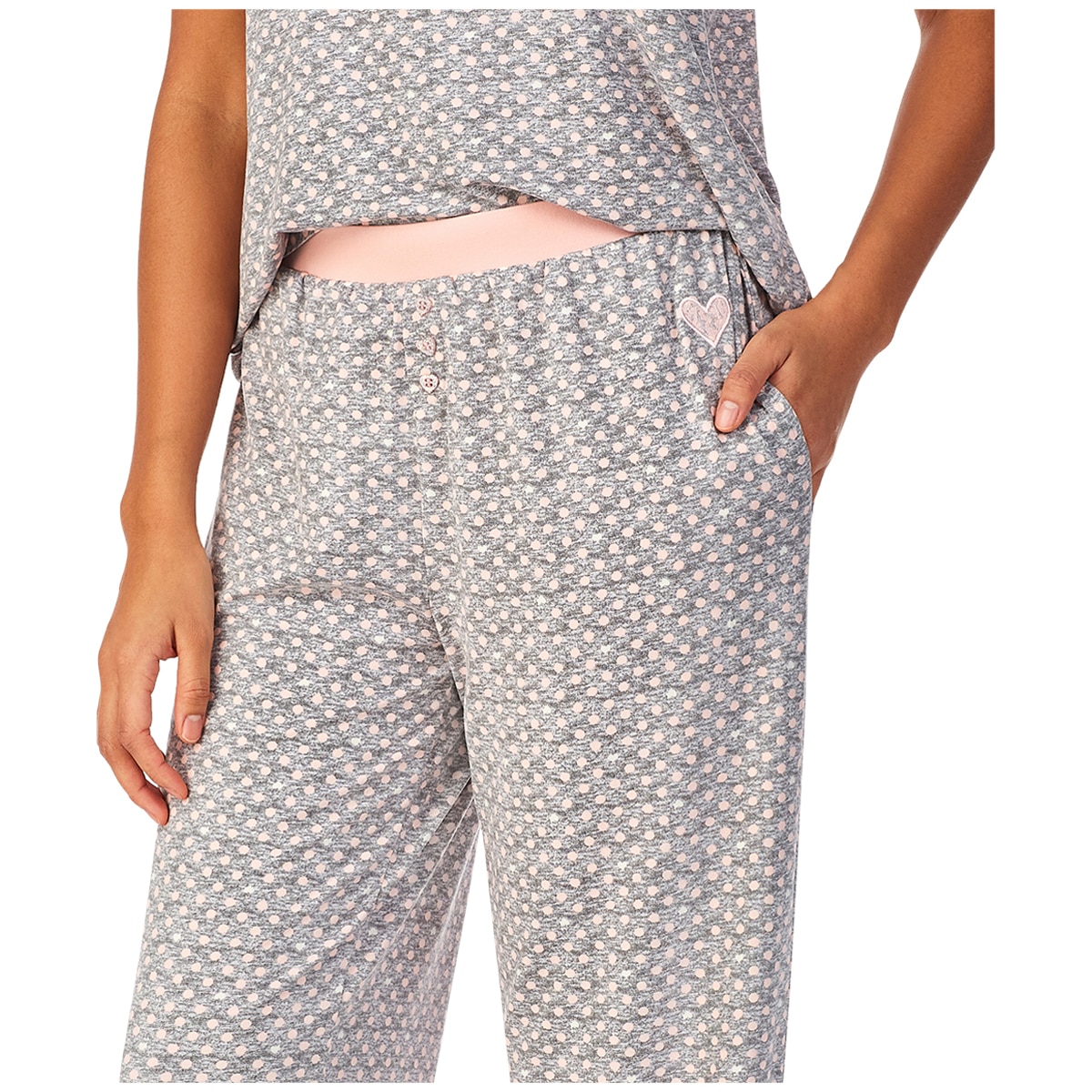 Betsey Johnson 3 Piece PJ Set - Grey