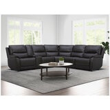 Gilman Creek Leather Power Reclining Sectional With Power Headrests