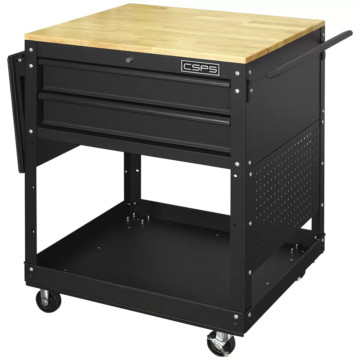 CSPS Tool Cart Rubber wood work Surface 68.6cm