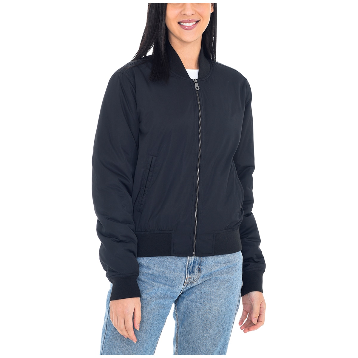 Boston Traders Women's Bomber Jacket Black Costco Austr...