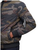 Calvin Klein Men's Bomber Jacket Olive Camo