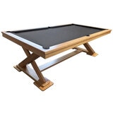 All Table Sports Southern Cross 7ft Pool Table Natural Wood Carcoal Felt