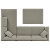 Thomasville Fabric Sectional With Storage Ottoman