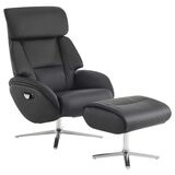 Northridge Home Manual Leather Recliner With Ottoman