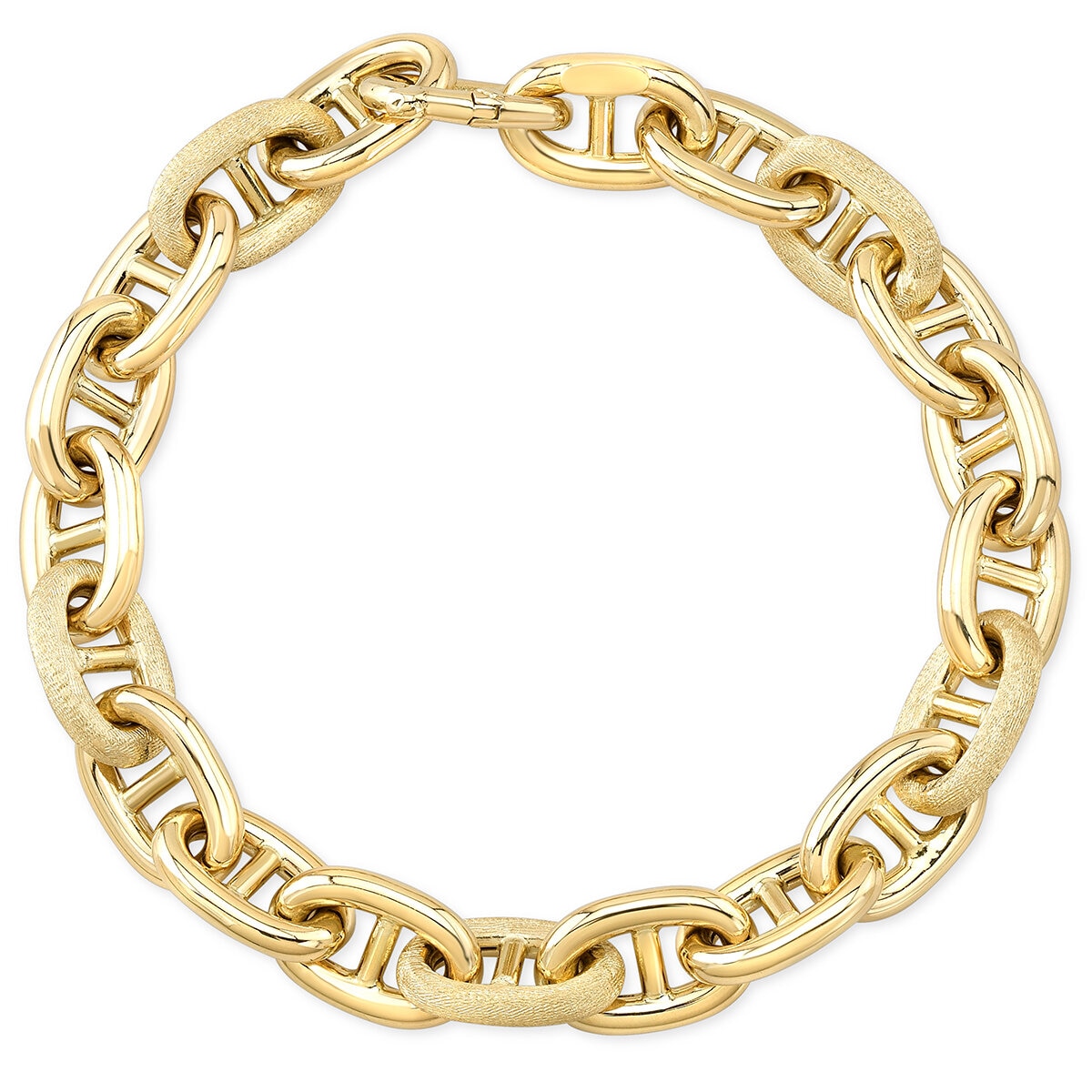 14KT Yellow Gold Anchor Link Bracelet