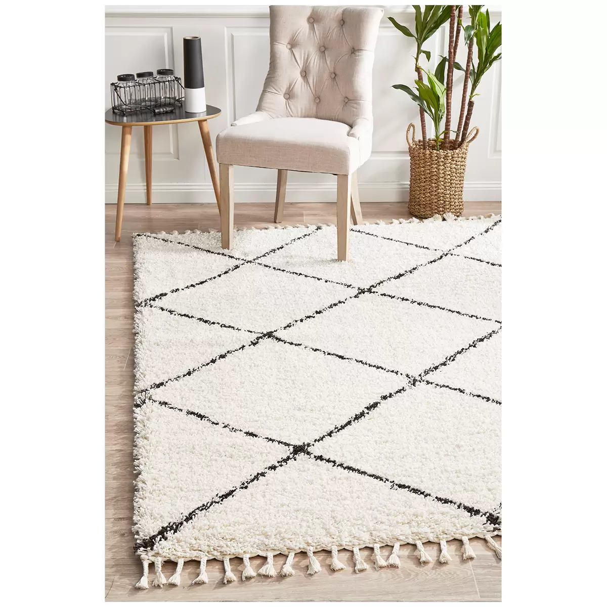 Rug Culture Saffron 22 White Indoor Rug 170 x 120cm