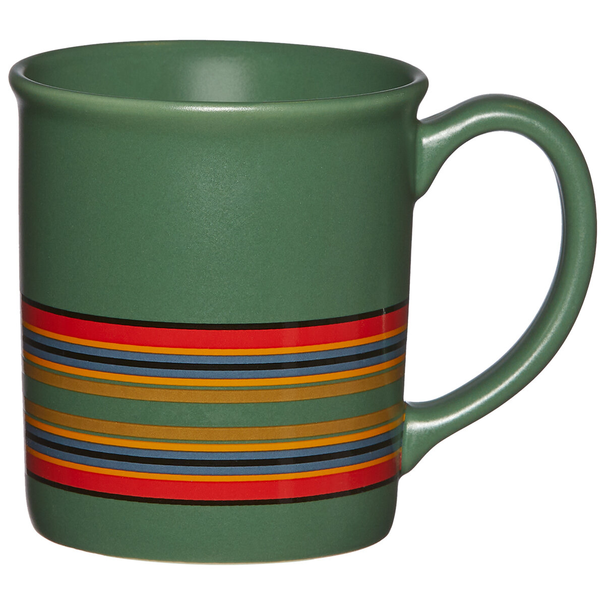 Pendleton Ceramic Mugs 4 Piece Set Camp Stripe Matte