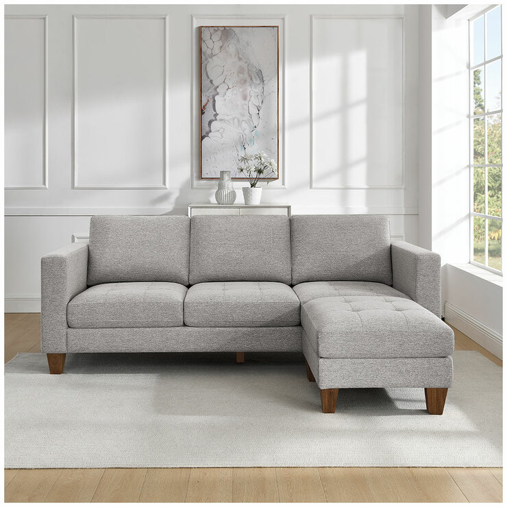 Thomasville Fabric Sofa With Ottoman Thomasville Fabric Sofa With Ottoman