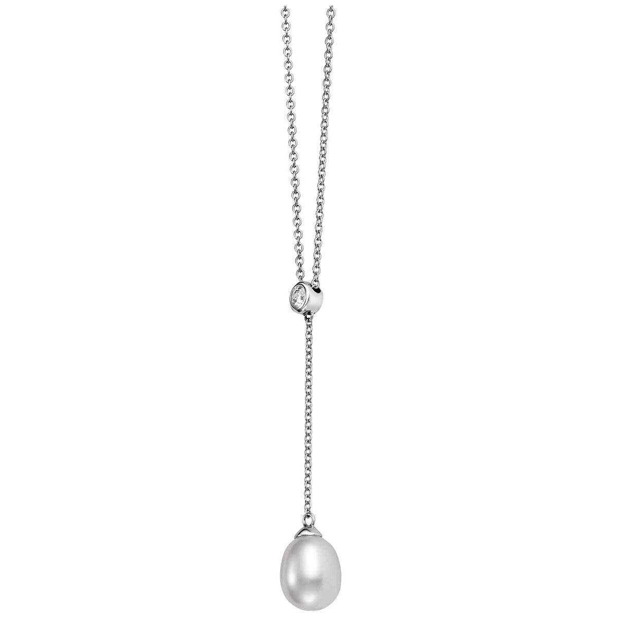 18KT White Gold Cultured Freshwater Pearl Pendant