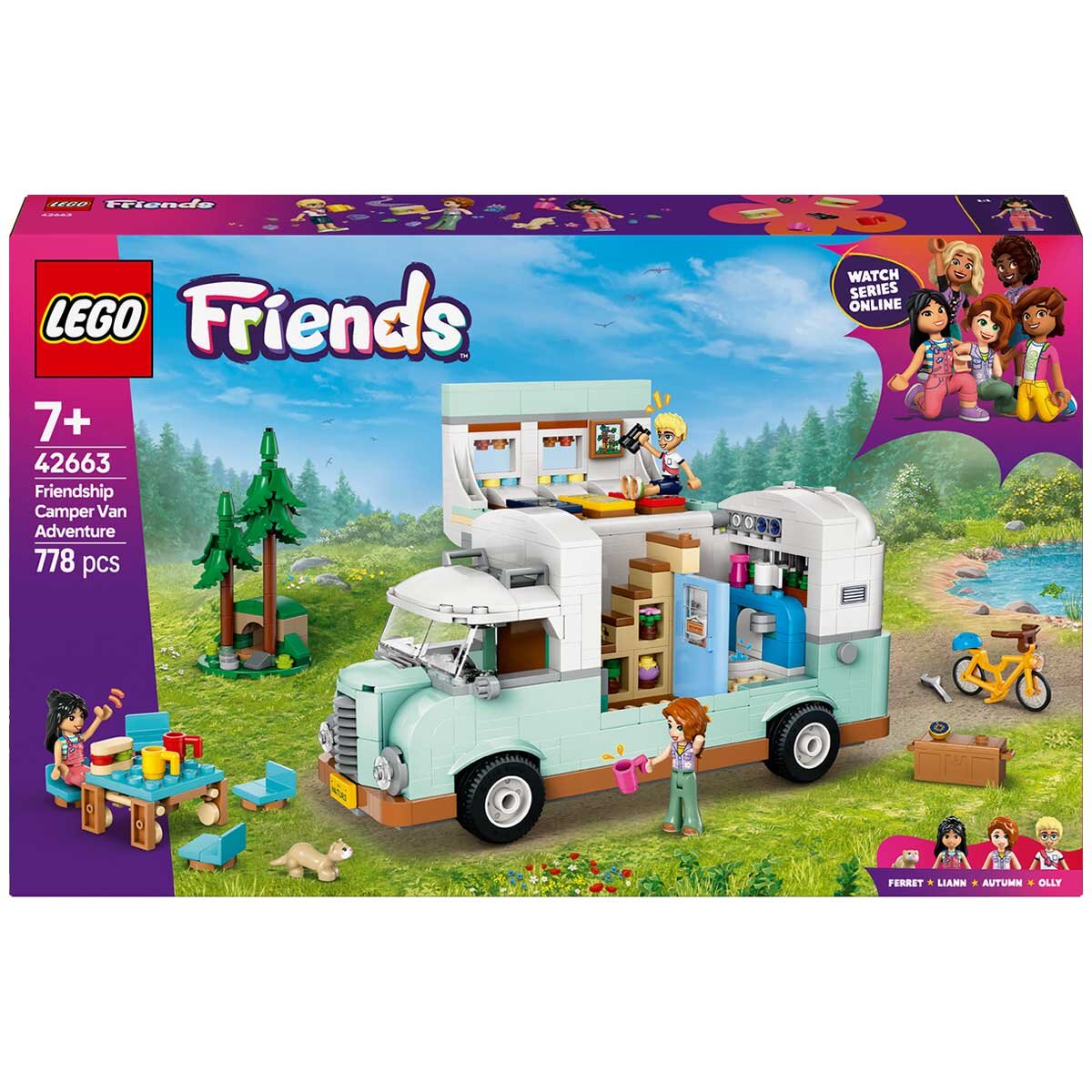 LEGO Friends Friendship Camper Van Adventure Role-Play Building Set 42663