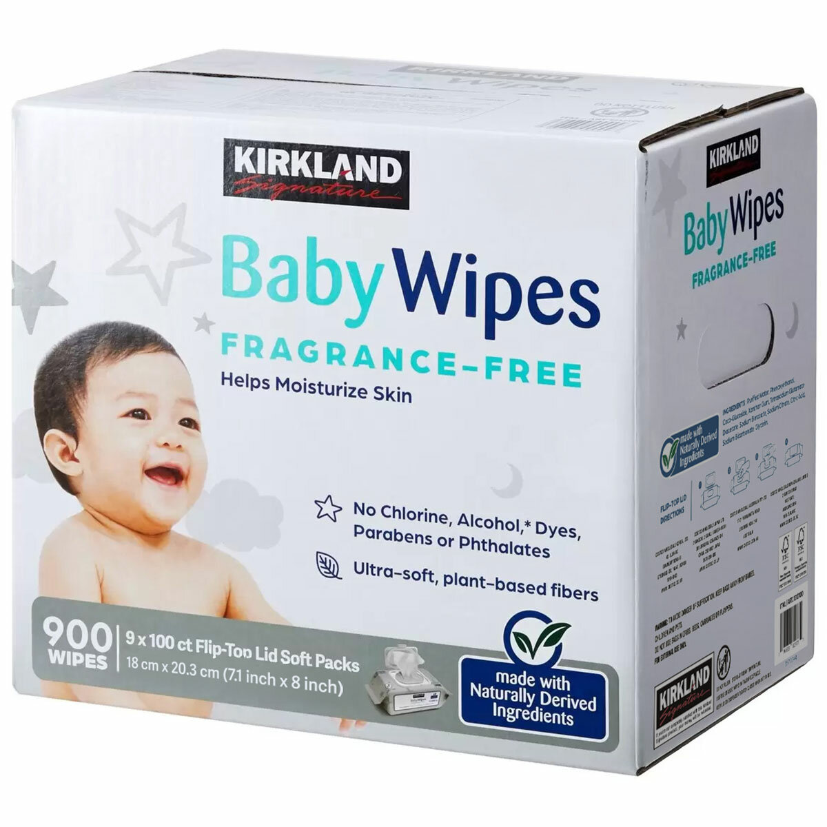 Kirkland Signature Fragrance Free Baby Wipes 9 x 100 Pack Kirkland Signature Fragrance Free Baby Wipes 9 x 100 Pack