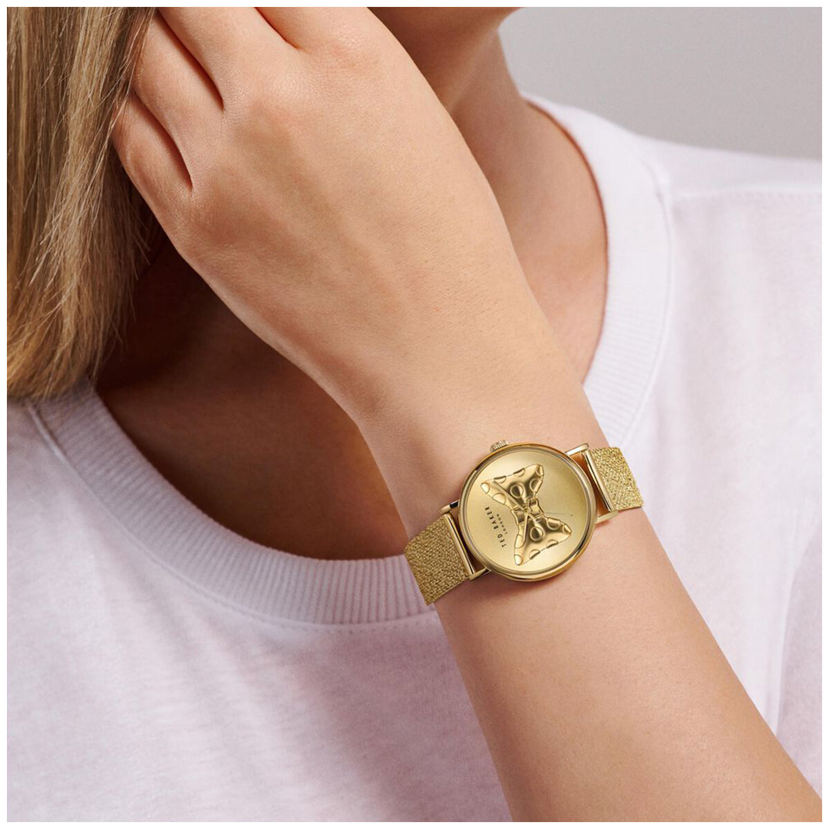 Ted Baker Phylipa Bow Gold Bracelet Women's Watch BKPPHS303