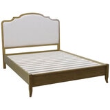 Moran Riviera King Bed, Cream Fabric