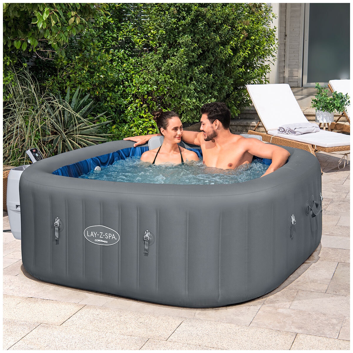 SaluSpa Coronado EnergySense Square Spa With Smart AirJet