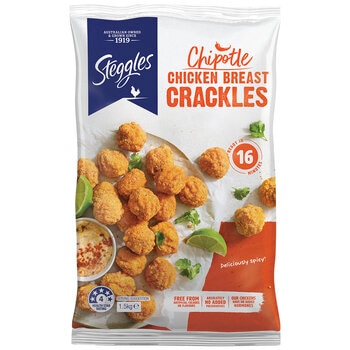 Steggles Chipotle Chicken Breast Crackles 1.5kg