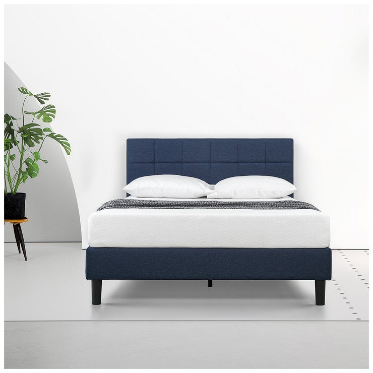 Blackstone Upholstered Square Stitched Platform King Bed ...