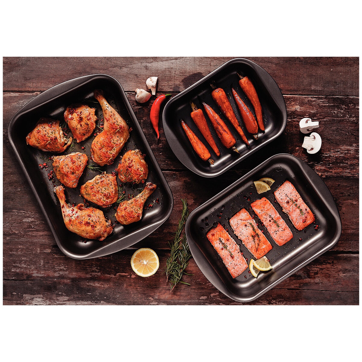 Tramontina Non-Stick Roasting Pan 3 Piece Set