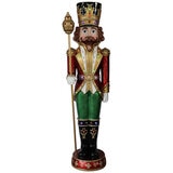 Christmas Caucasian Nutcracker with LED Lights and Music 1.8 m