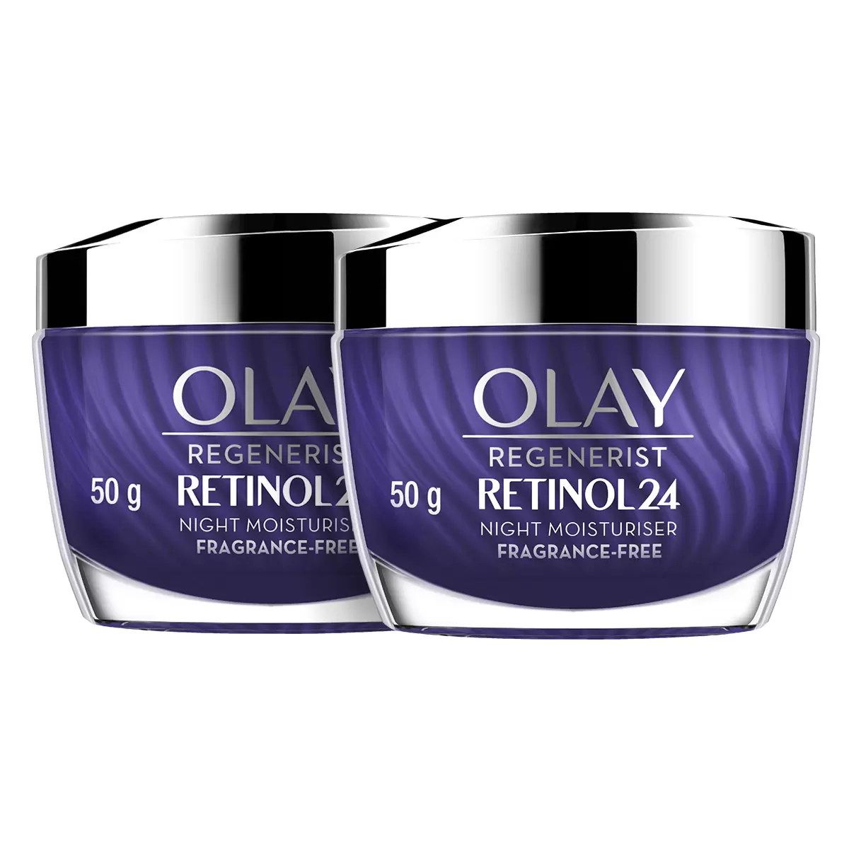 Olay Regenerist Retinol24 Night Moisturiser 2 x 50g