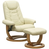 Moran Maitland Large Chair & Ottoman Set - milano almond