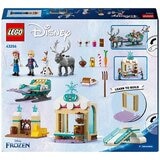 LEGO Disney Frozen Anna’s Sleigh Adventure Buildable Model Toy Kit 43256