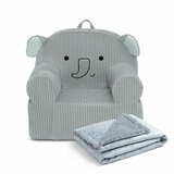 Cozee Kids' Animal Chair with Plush Blanket - Elephant Cozee Kids' Animal Chair with Plush Blanket - Elephant