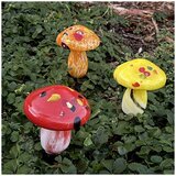 Infinity X1 Solar Landscape Light Glass Mushroom 3 Pack Infinity X1 Solar Landscape Light Glass Mushroom 3 Pack