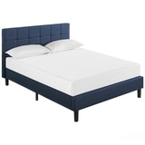 Blackstone Square Platform Bed Navy Double (Zinus)